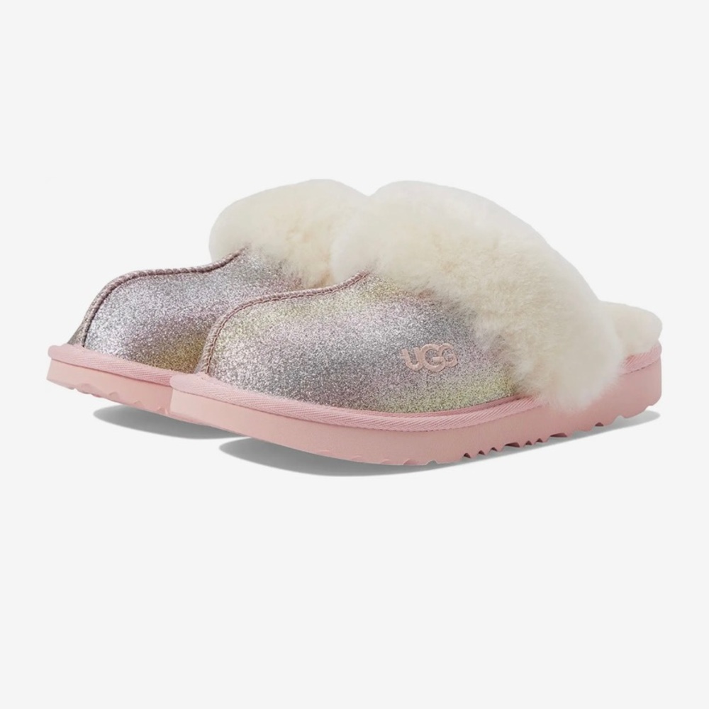 UGG Big Kid Cozy II Glitter Slippers
